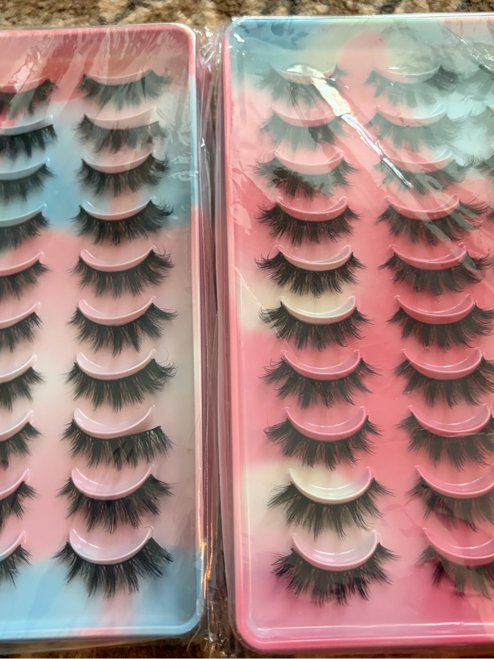 Two packs (24) False Lash Multipack - Black Dramatic Volume (Unbranded)